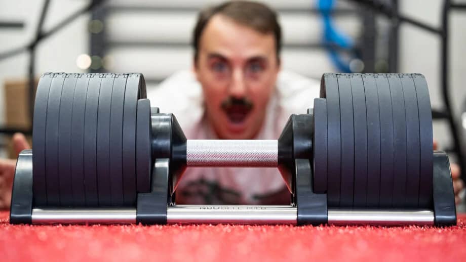 NÜOBELL 80 lb Adjustable Dumbbells — product image unavailable