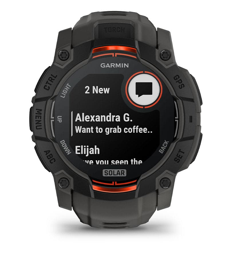 Garmin Instinct 3 — detail view